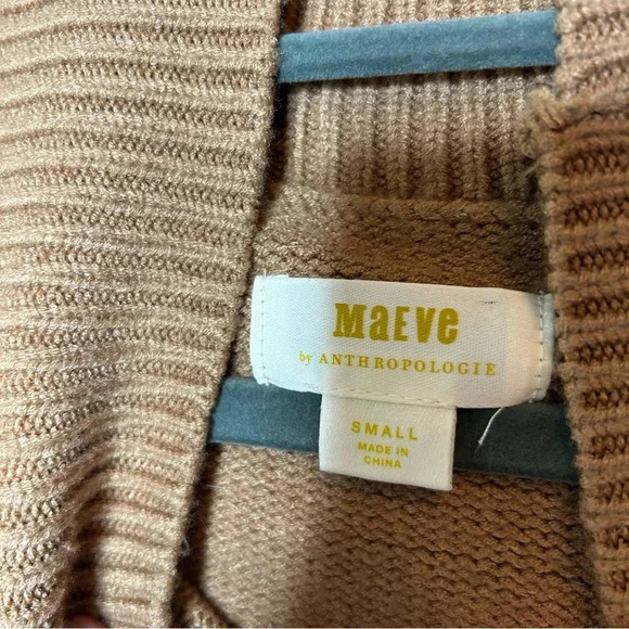 Maeve (Anthropologie) Camel Oversized Sweater Small - Picture 4 of 8